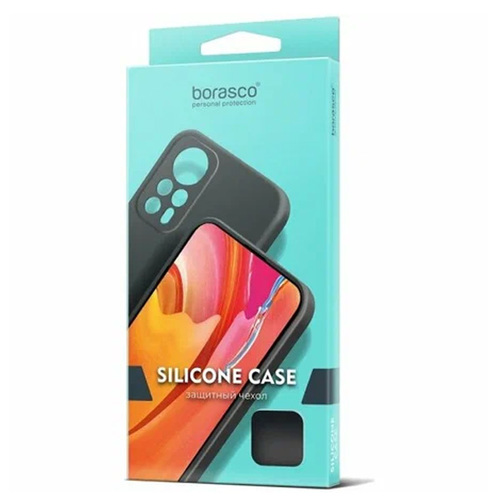 Накладка силиконовая BoraSCO Silicone Case Tecno Pova 6/ Pova 6 Pro Black фото 