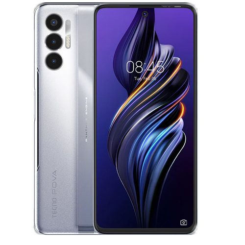 Телефон Tecno Pova 3 128Gb Tech Silver фото 