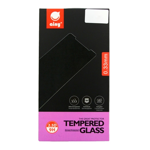 Защитное стекло Ainy IPhone 6 Full Screen Cover силиконовый край 3D Black 0.33mm фото 